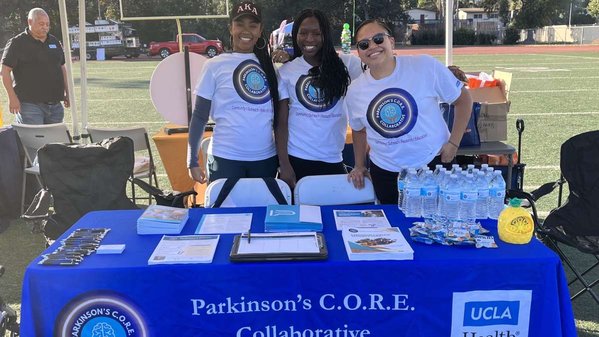 UCLA Parkinson's CORE Collaborative team at a community event